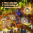 thumbnail image 3 of Upgraded Solar Lantern Outdoor - Fairy-Style IP65 Waterproof 300mAh Battery, Reticulated Metal for Patio Garden Holiday Décor, 3 of 8