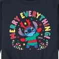 thumbnail image 3 of Lilo & Stitch - Merry Everything - Men's Crew Neck Fleece Pullover, 3 of 5