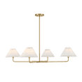 thumbnail image 2 of 4-Light Chandelier in Natural Brass, 2 of 4