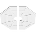 thumbnail image 2 of 20"OD x 4"ID x 7"C x 1"P Logan Architectural Grade PVC Contemporary Ceiling Medallion, Two Piece, 2 of 11