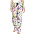 thumbnail image 2 of Goofa Undersea Seahorse Printed Soft Pajama Pants for Women, Wide Leg Comfy Casual Lounge Yoga Pants-Large, 2 of 9