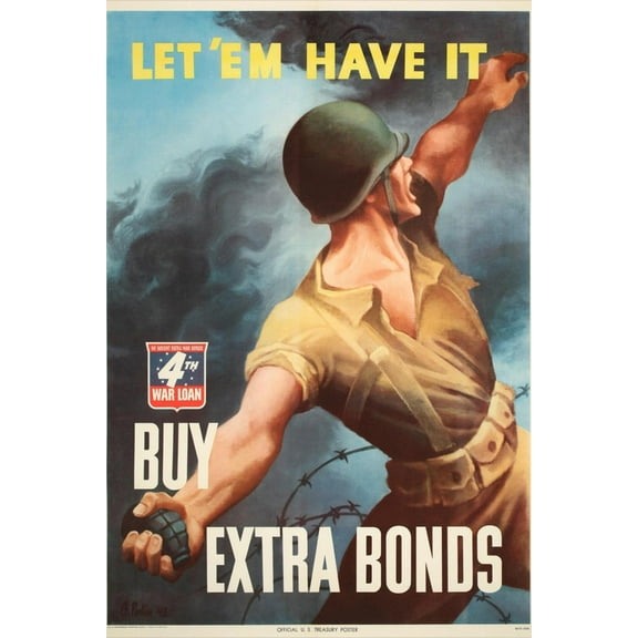 Art.com War Bond Poster Art Print, 12" x 18"
