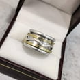 thumbnail image 2 of Silver Spinner Band, Meditation Ring, 925 Sterling Silver Ring, Spinning Thumb Ring, Two Tone Ring, Fidget Ring, Handmade Jewelry, Christmas Oxidized, Womans Band Ring, Anxiety Ring, Mans Band Gifts, 2 of 6