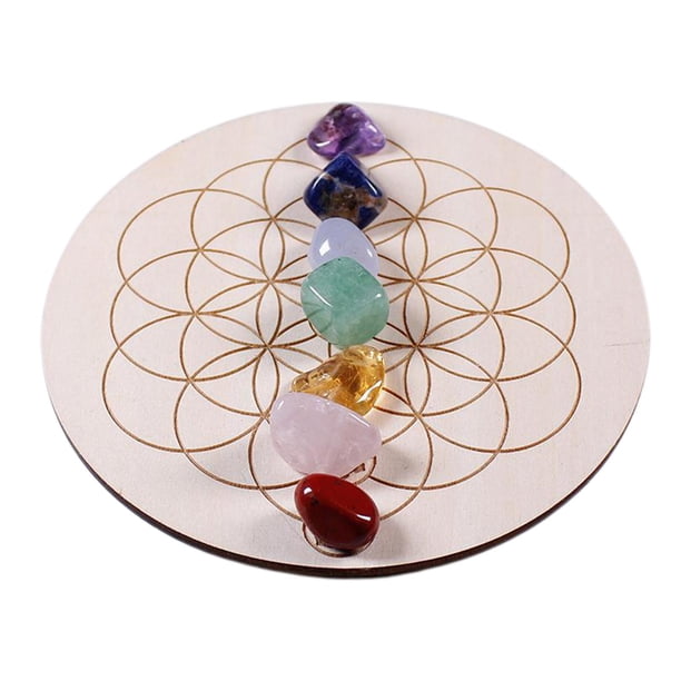 cristal natural Piedra Curativa De Cristal + Placa De Madera Colección De Cuarzo Crudo Gem Spiritual Lucky B segundo Magideal cristal natural