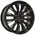 thumbnail image 3 of OE Wheels CA93 22 Inch Rims Fit Escalade-V Series Style 6x139.7 22x9 Satin Black - Hollander 4869 (Set of 4), 3 of 5
