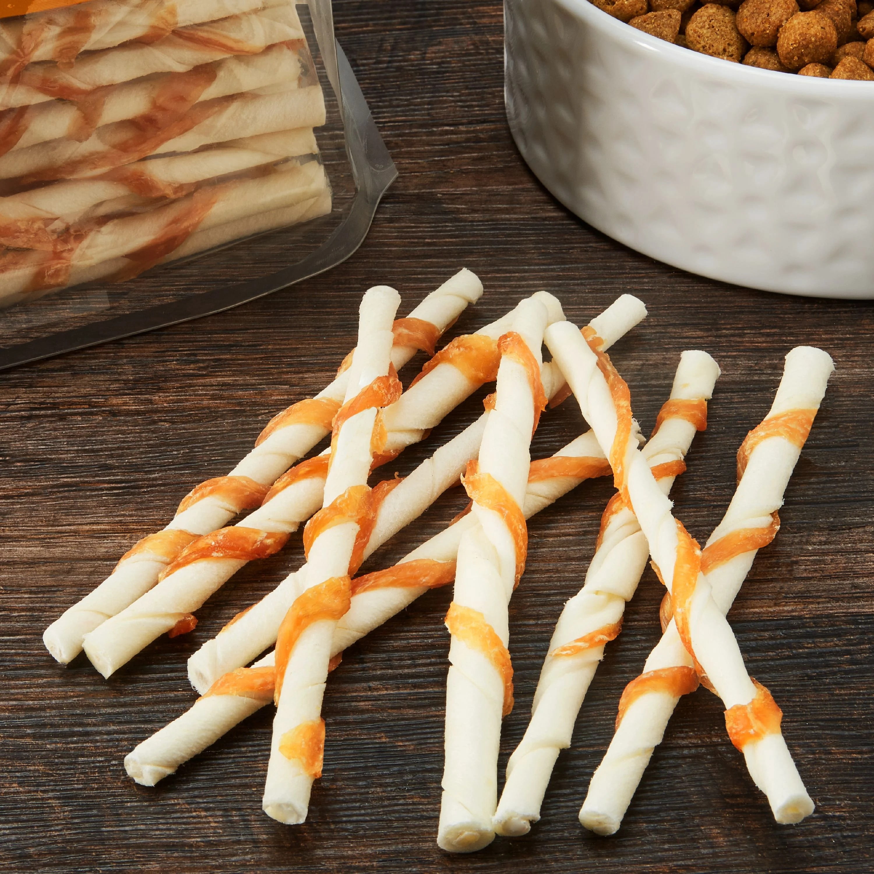 Ol' Roy Rawhide 5-inch Twist with Chicken Chews for Dogs, 23.6 oz, 100 Count