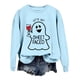 thumbnail image 1 of Sudadera con capucha de fantasma de Halloween para mujer, Let's Get Sheet Faced, divertida sudadera con gráfico de vino, rosa, 1 of 4