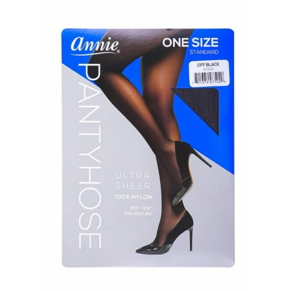 Annie Ultra Sheer Pantyhose, Off Black (1 Count)