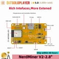 thumbnail image 4 of NerdMiner V2-2.8"(1002K) BTC Solo Miner 1002Kh/s Open Source Bitcoin Mining 2.8 inch Smart Display Crypto Lottery Machine, 4 of 8