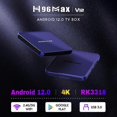 thumbnail image 2 of H96 max Android 12.0 TV Box Voice Assistant 4K Wifi 2.4G&5.8G 4GB RAM 32G 64G Media player, 2 of 5