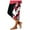 Red, variant on GHSOHS Leggings for Women Yoga Pants Black Pants for Women Work Casual Capri Leggings for Women Floral Print Cropped Leggings Knee Length Summer Workout Leggings Casual Comfy Cropped Yoga Pants C,S