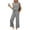 Gray-A9, variant on Two Piece Sets for Women Summer Outfits Lounge Sets Crew Neck Tops Wide Leg Crop Pants Vacation Travel Outfits Beige L