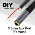 thumbnail image 5 of (2 Unidades) 1 Pie De Repuesto De Conector Hembra De 0.138 In A Cable Desnudo Trs De 3 Polos Estéreo De 1/8 Pulgadas, Conector Jack De 0.138 In, Cable De Audio Para Reparación De Cables De Auriculares, 5 of 5