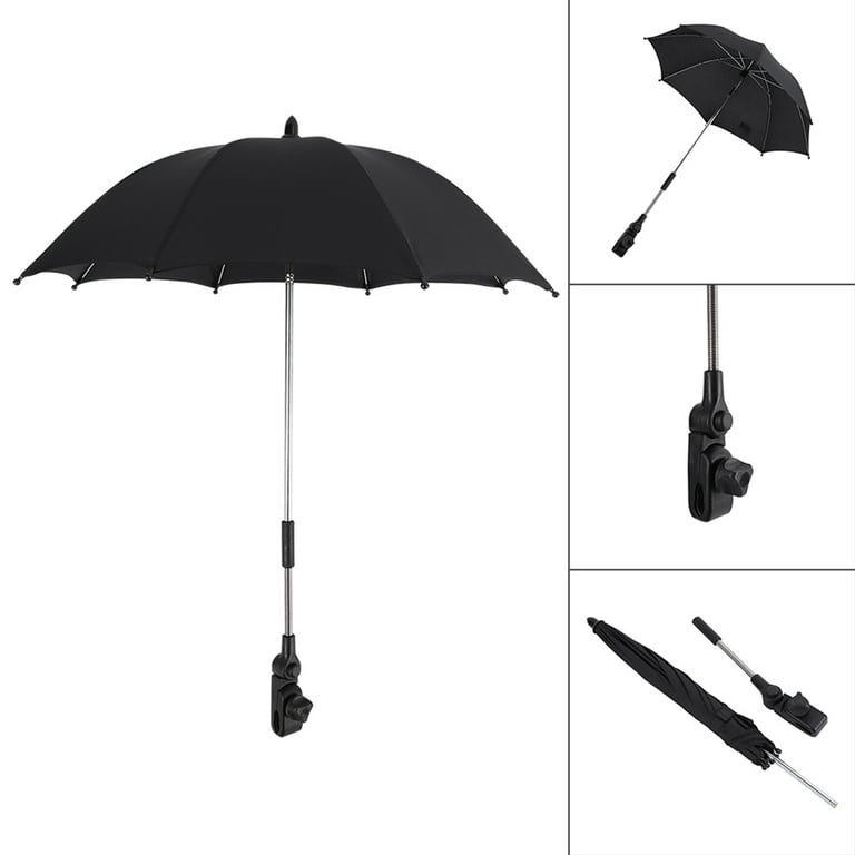 WALFRONT Baby Stroller Wheelchair Pushchair Pram UV Rays Sun Rain Parasol Umbrella Clip Baby Stroller Wheelchair Pushchair Pram UV Rays Sun Rain