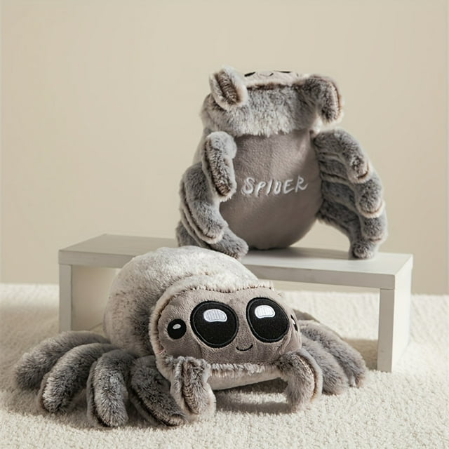 1 Pce Adorable Marionnette en Peluche Araignée, Poupée en Tissu, comme Cadeau d'Halloween, Noël
