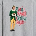thumbnail image 3 of ELF - Christmas Omg I Know Him - Men's Long Sleeve T-Shirt, 3 of 5