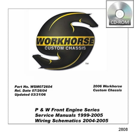 Bishko OEM Digital Repair Maintenance Shop Manual CD for Workhorse All Models Except Diesel Pusher 1999 -