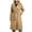 Khaki, variant on Enjoytime Trench Coat Women Lapel Double Breasted Long Overcoat with Belt Long Sleeve Trendy Casual Fashion Fall Winter Outerwear