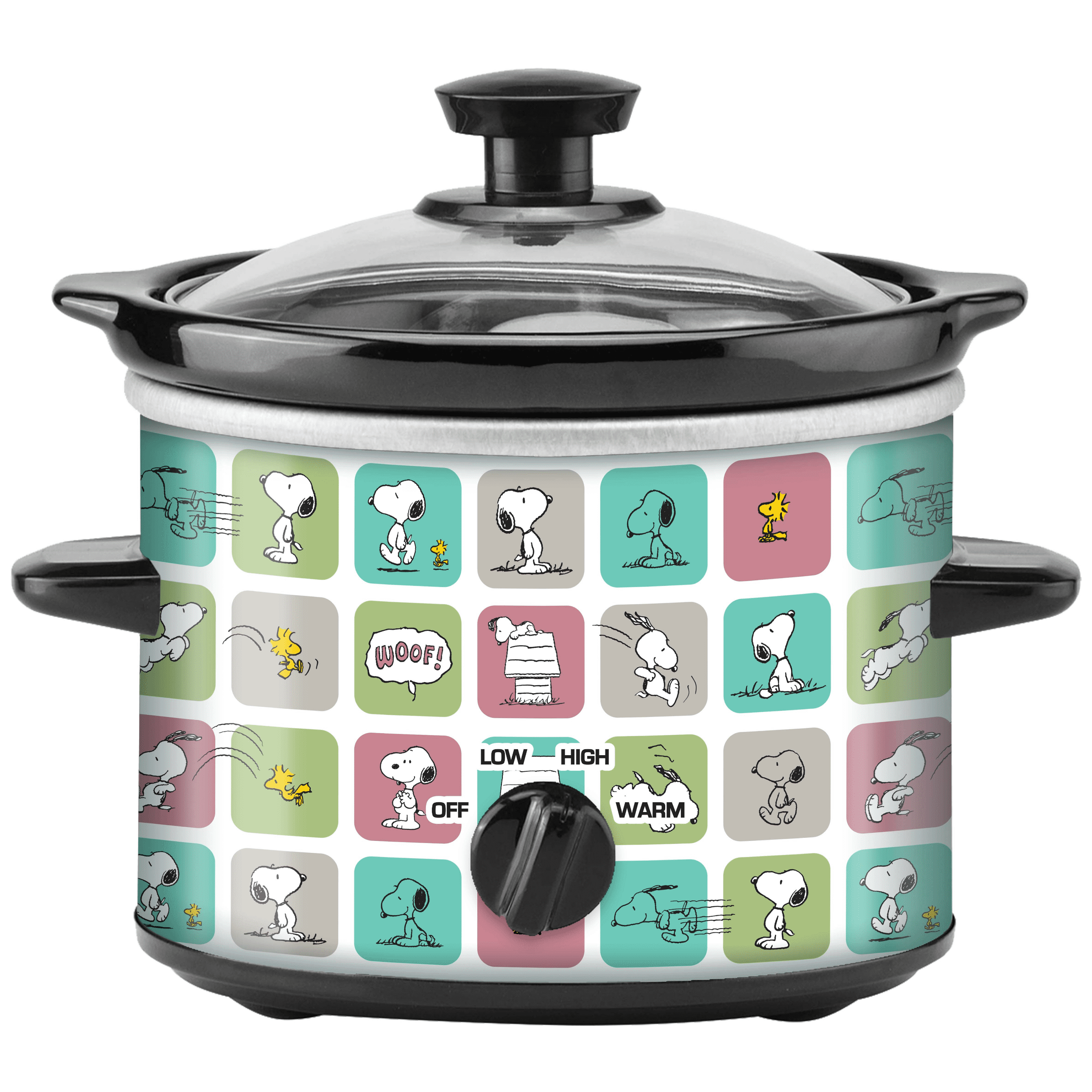 Uncanny Brands Peanuts Snoopy & Woodstock 2 Quart Slow Cooker - Walmart.com