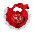 thumbnail image 1 of Babero de punto TQEHS Rojo Para mascotas Tejido a mano Ajustable 11*7,5 cm, 1 of 6
