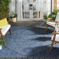 thumbnail image 3 of SAFAVIEH Machine Washable Rug Indoor/Outdoor Bermuda Collection - Bermuda Stacy Medallion Indoor/Outdoor Area Rug, Navy, 8' x 10', 3 of 12