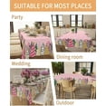 thumbnail image 5 of Rectangle Pink Christmas Tree Tablecloth Waterproof & Stainproof Tablecloths,Wipeable Table Cloth Wrinkle-Free for Round/Rectangle/Oval/Square/Party,Snowflake Forest Plaid Leopard Print Dot 60x84, 5 of 6