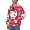 thumbnail image 2 of Lsque Sanrio for Mens Full-zip Hoodie, Zip-up Pullover Hooded Sweatshirt, Kangaroo Pocket Hoodie Ideal for Daily Wear, Travel, and Home-Small, 2 of 8