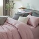 thumbnail image 5 of Juego de cama rosa vintage 100% lino, 5 of 10