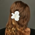 thumbnail image 2 of Unique Bargains 2 Pcs Hair Clip Grace Wind Butterfly Flowers Duckbill Clip White, 2 of 5