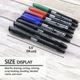 thumbnail image 2 of BAZIC Permanent Marker Fine Line Assorted Color Markers (8/Pack), 1-Pack, 2 of 7