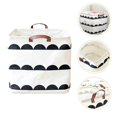 thumbnail image 2 of Foldable Toy Storage Bins Canvas Fabric Storage Basket Collapsible Laundry Basket, 2 of 2