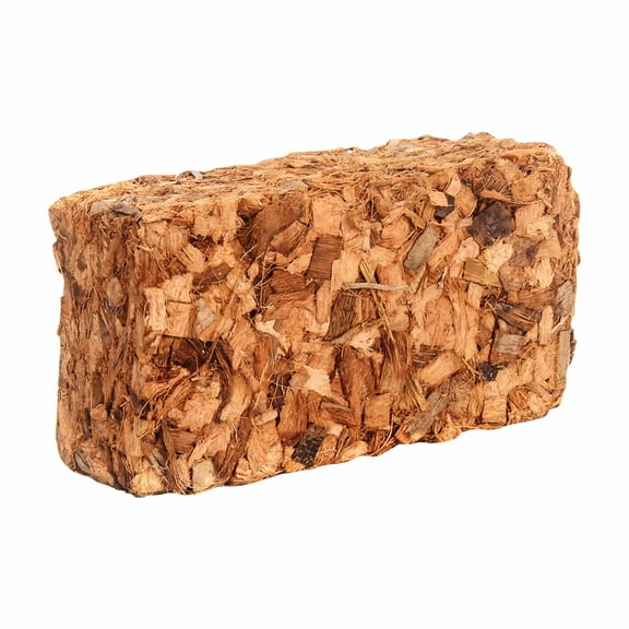 ZULAR Coco Chips Brick - Organic Coco Chips for Plants - Compressed Coconut Husk Chips - High Expansion Coconut Chip Substrate - Coconut Husk Mulch for Gardening
