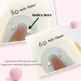 thumbnail image 5 of Luz Nocturna Led Para Niños, Lindo Cachorro/Gato/Alce Lámpara De Guardería Para Bebés De Silicona Suave: Recargable Por USB, Temperatura De Color Y Brillo Ajustables, Blanco Y Cálido, 5 of 5