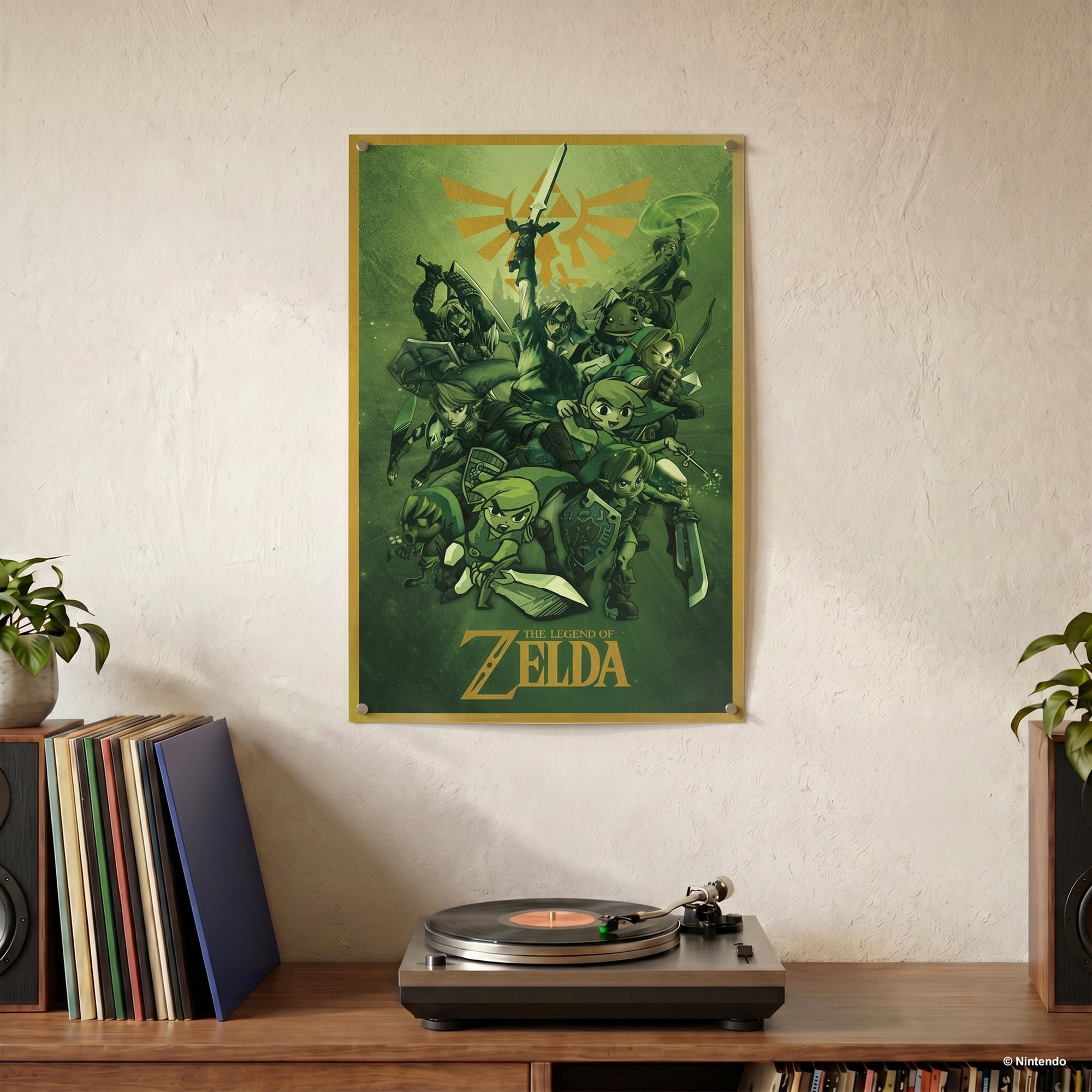 Pyramid America: The Legend of Zelda: Link Adventure - 11x17 Poster Print - Video Game Character Artwork, Licensed Nintendo Wall Decor, Collectible