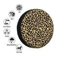 thumbnail image 4 of Easygdp Leopard Print Wheel Cover,Spare Tire Cover,4-17in Spare Tire Cover Universal Fit for Trailer, Car, Truck, SUV, Jeep-14 inch, 4 of 6