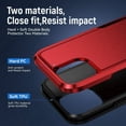 thumbnail image 7 of Entronix Heavy Duty Case Compatible with iPhone 15 Plus, Slim Hard Cover, Red, 7 of 7