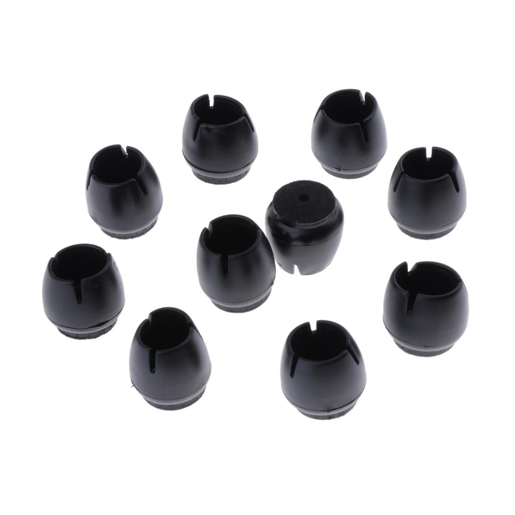 10pcs Chair Leg Floor Protector with Felt Pads Table Glides Feet Caps Round 
