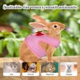 thumbnail image 4 of HeeHom Christmas Bunny Harness Leash Set - Soft Mesh Vest for Rabbits Kittens Ferrets Small Pets - Adjustable Escape-Proof Design, 4 of 6