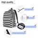 thumbnail image 3 of Easygdp Black And White Diamonds Mochila de Lona Resistente para Laptop, Compatible con Laptops de 15 a 17 pulgadas, Ideal para Escuela, Trabajo y Viajes-Medium, 3 of 5