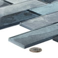 thumbnail image 4 of Migdal Sky Blue 2-in. x 6-in. Brick Joint Wood Look Glossy Glass Mosaic Wall and Floor Tile, 4 of 6