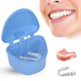 thumbnail image 6 of Denture Brush + Denture Box Case Dental Cleaning Tools Oral Care, 6 of 8