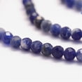 thumbnail image 3 of 5pcs Natural Sodalite Bead Strands Faceted Round 3mm Hole: 0.5mm about 127pcs/strand 15.2 inch, 3 of 3