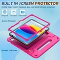 thumbnail image 2 of BMOUO Kids Case for iPad (A16) 11th Generation 11 Inch 2025, iPad 10th Generation 10.9" 2022 with Built-in Screen Protector Durable Shockproof Lightweight Handle Cover for iPad 10/11 Gen, Rose, 2 of 8