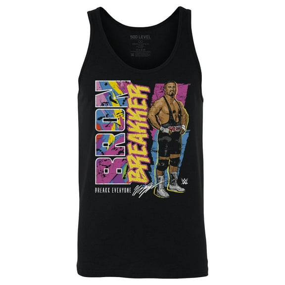 Men's 500 Level Black Bron Breakker Retro Tank Top