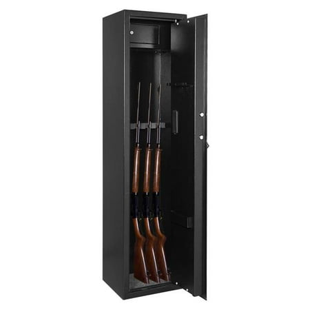 Zokop Digital Gun Safe Box 5 Rifle Firearm Storage Cabinet Black