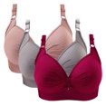 thumbnail image 1 of kcavykas 3 piezas de sujetadores push up para mujer, sujetadores para mujer, ropa interior push up sin aros, sujetadores deportivos de talla grande para mujer en liquidación, rojo 42, 1 of 2