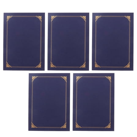 TAILTOSS Folder for Certificates Blue 5Pcs 12.1x9in