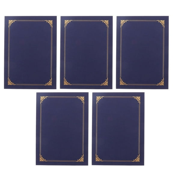 TAILTOSS Folder for Certificates Blue 5Pcs 12.1x9in