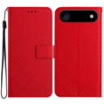 thumbnail image 1 of Flip Wallet Case for iPhone Air with Kickstand & Wrist Strap, Shockproof TPU Inner Red, 1 of 7