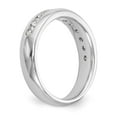 thumbnail image 6 of 14K White Gold Ring Band Wedding Diamond Round 11-Stone Channel, 6 of 7